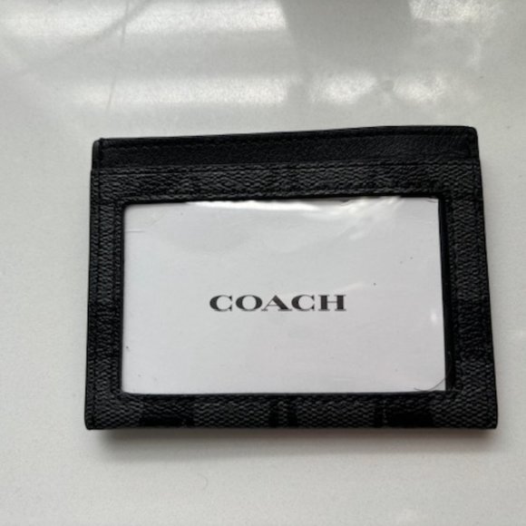 Coach Slim Id Card Case In Signature Canvas - Picture 2 of 3